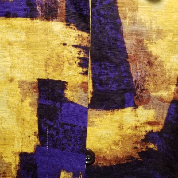 Gold and Purple Print jJacket - Picture 5 of 6